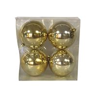 Hometown Holidays 99925 Ball Ornament, 100 mm H, PVC, Assorted, Pack of 16 