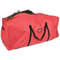 Treekeeper SB-10133 Tree Storage Bag, XL, 6 to 9 ft Capacity, Polyester, Red, Zipper Closure, 59 in L, 27 in W, Pack of 6 