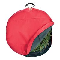 Treekeeper SB-10154 Wreath Storage Cover, 30 in, 30 in Capacity, Polyester, Red, Pack of 12 