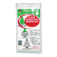 Holidaytrims 7522 Tree Removal Bag, 144 Cir x 90 in, 7 Tree ft Capacity, Poly Bag, White, .75 mm Thick, Pack of 36 
