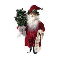 Hometown Holidays 22424 Christmas Figurine, 18 in H, Traditional Santa, Pack of 6 