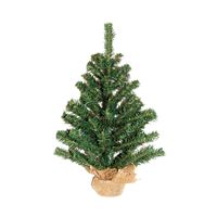 Hometown Holidays 11124 Ball and Burlap Tree, 24 in H, Tree, Fir Family, Burlap/PVC, Indoor, Outdoor, Pack of 12 