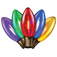 Holiday Bright Lights BU25FLDSC9-TMU Light Bulb, 0.6 W, Intermediate (E17) Lamp Base, LED Lamp, Multi-Color Light 