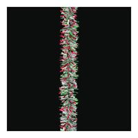 Holidaytrims 3583433 Deluxe Deco Garland, 10 ft L, Green/Red/Snow, Pack of 12 